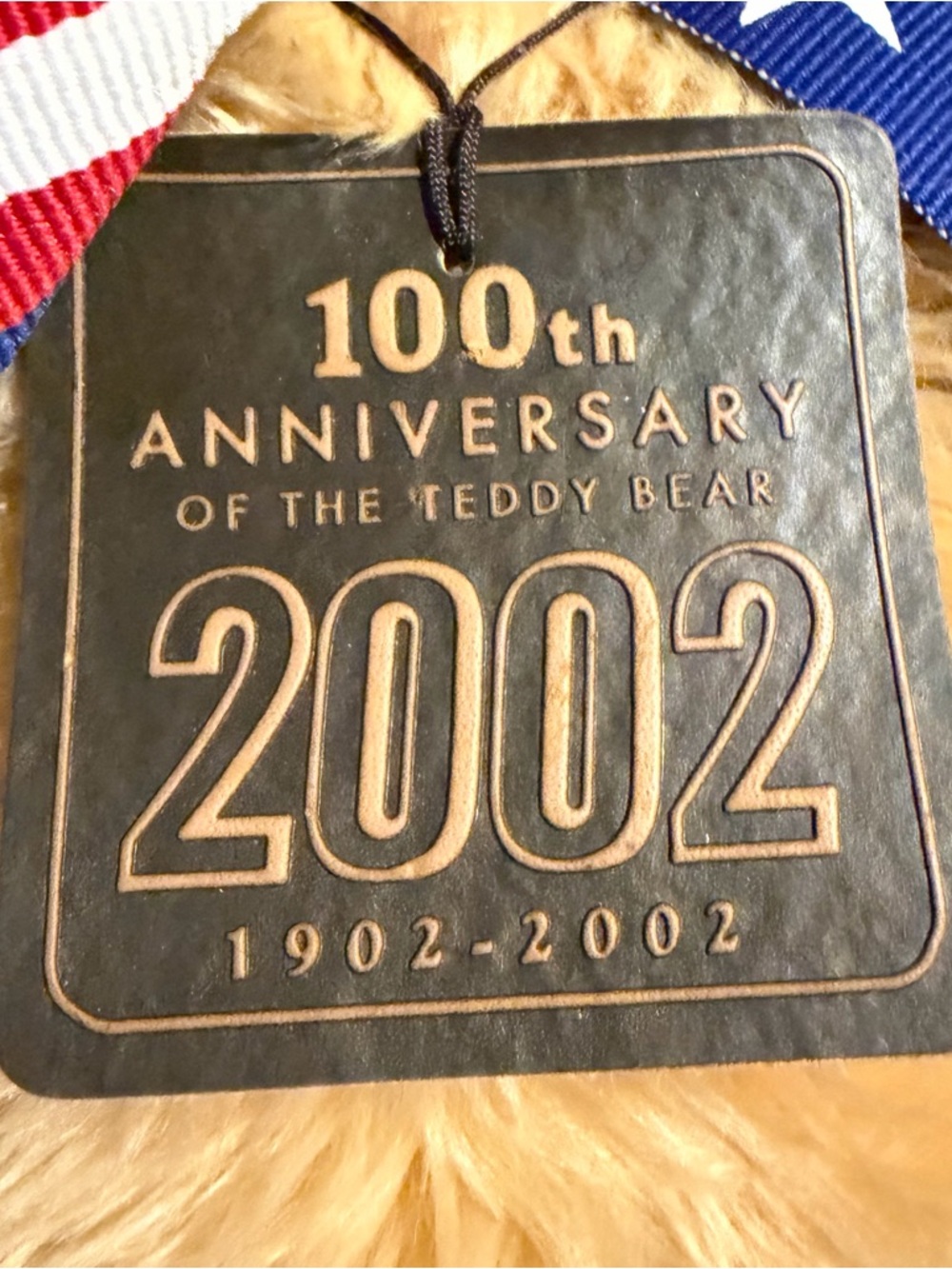 2002 Gund WISH BEAR Plush 100Th Anniversary of The Teddy Bear LARGE 26" - Picture 9 of 14